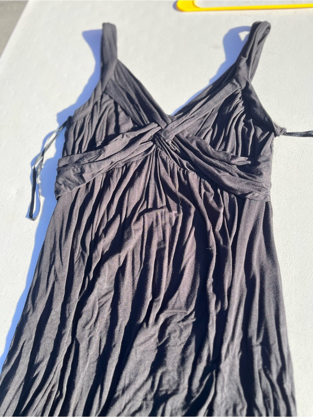 Soho Black Maxi Dress with Spaghetti Straps - Picture 2 of 4
